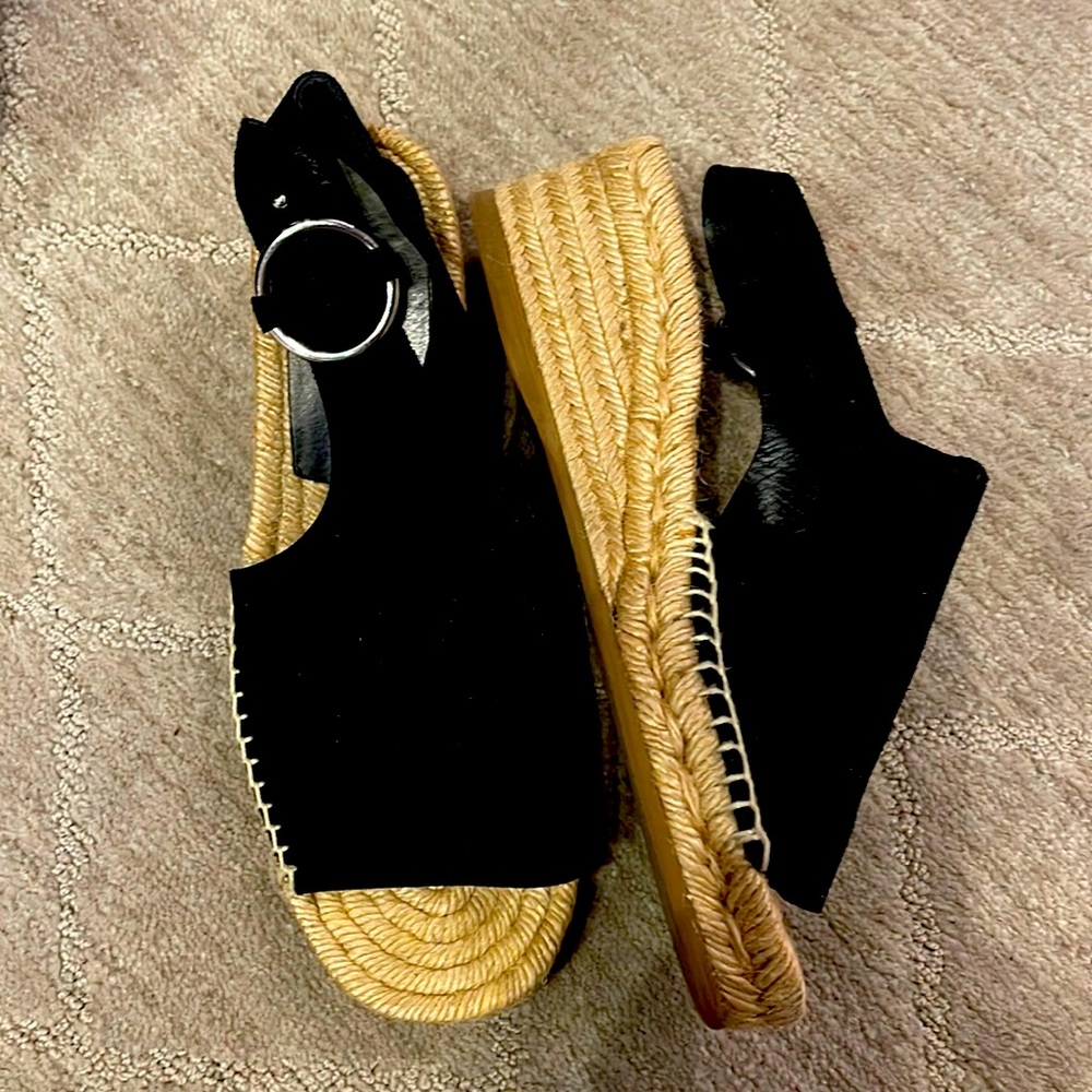Rag & Bone Espadrille Black Suede 38